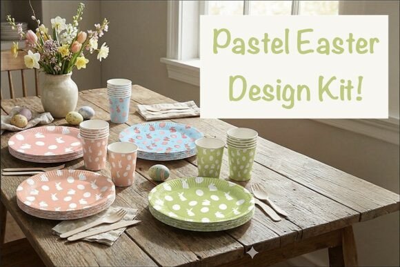 Download Pastel Easter Design Kit - Pastel easter design Collection