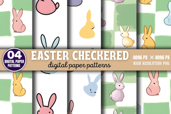 Download Easter Checkered Digital Pattern 6 - Premium Resources