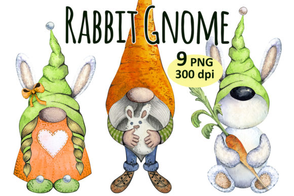 Download Easter Bunny Rabbit Gnome &amp; Carrot Png - Premium Bundle