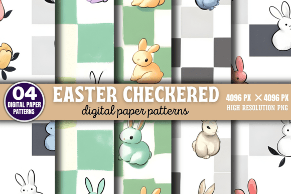 Download Easter Checkered Digital Pattern 1 - Premium Resources